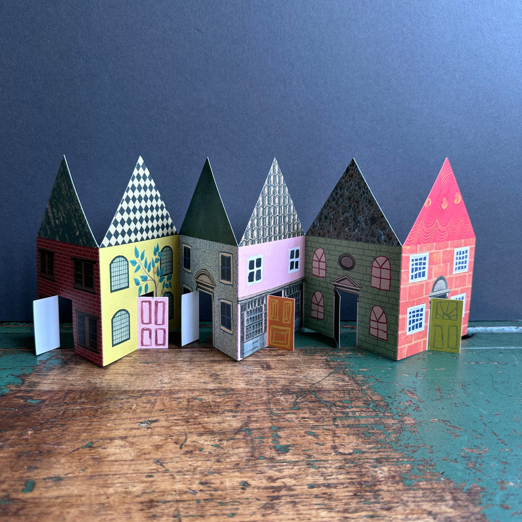 Concertina Card - Houses