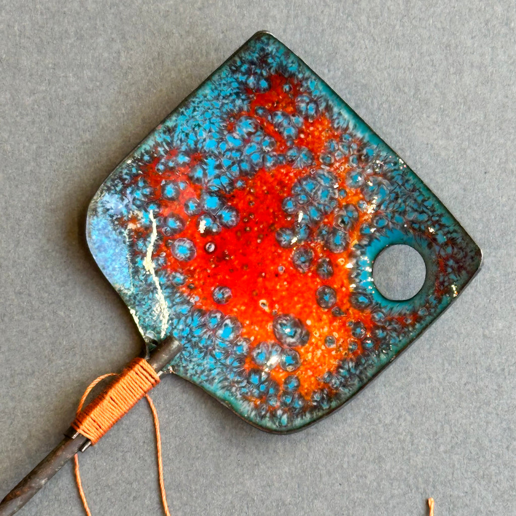 Decorative Enamel Spoon 'Drill Bit’
