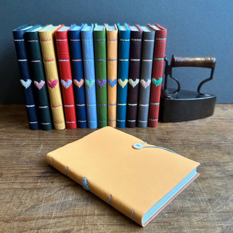 Darned Heart Notebook [Medium] - Peach