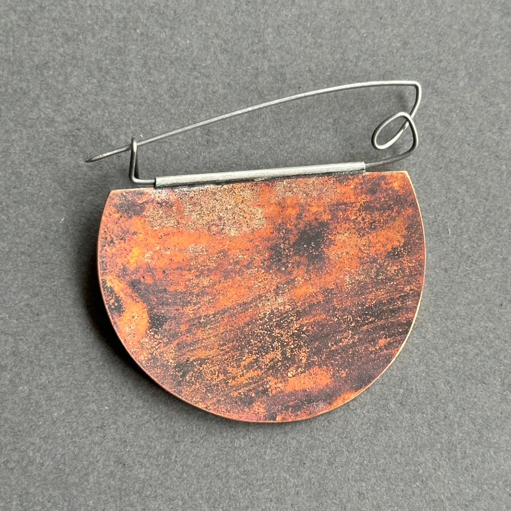 Hanging Enamel Brooch