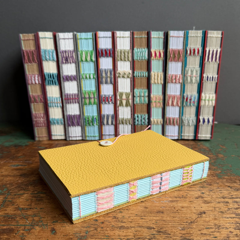 Exposed Spine Notebook [Medium] - Custard