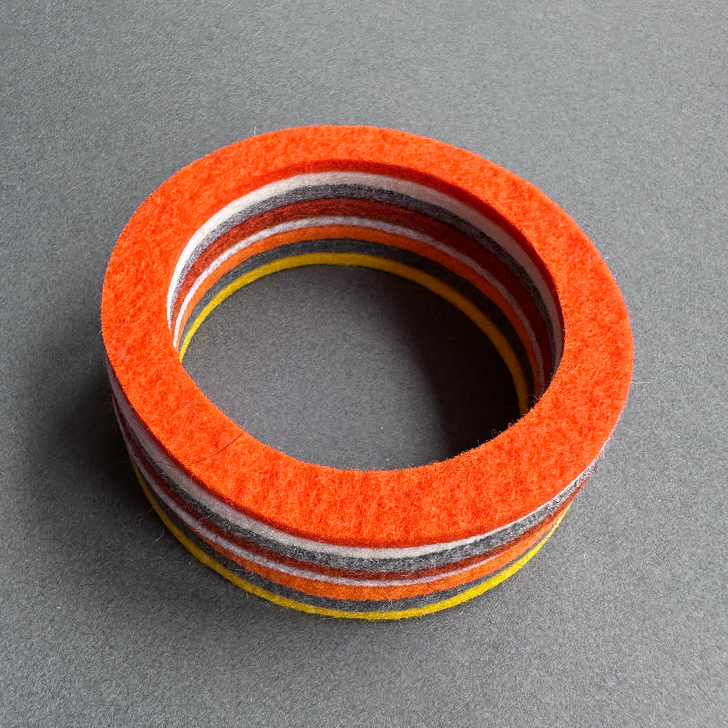 Chunky Bangle Ombre 'Oranges'