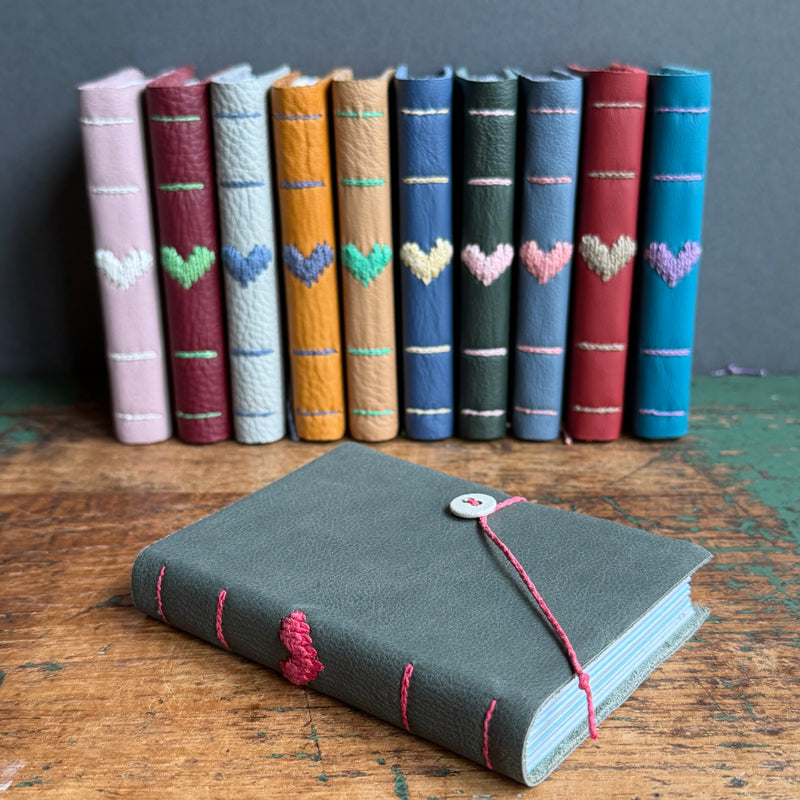 Darned Heart Notebook [Small] - Taupe