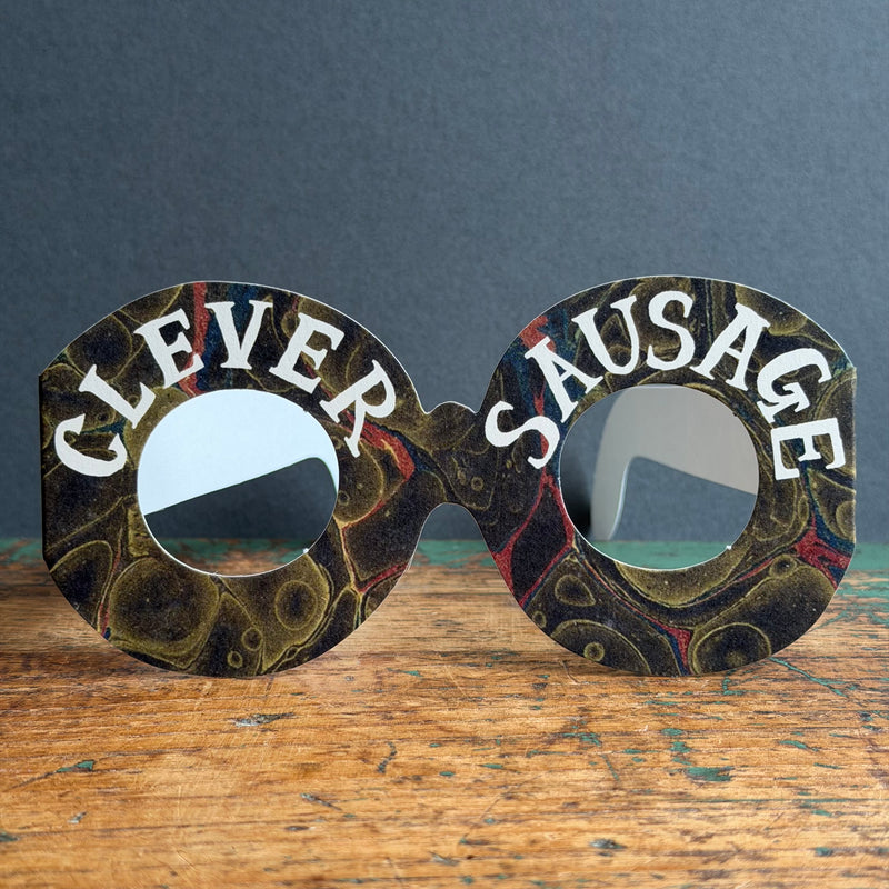 Glasses Card - Clever Sausage