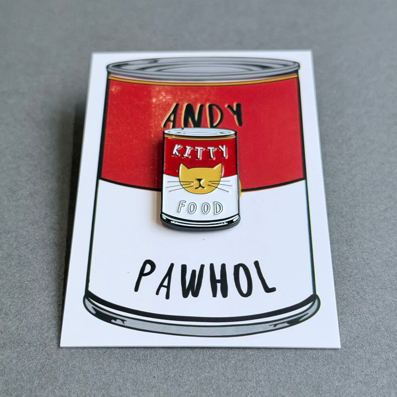 Enamel Cat Pin - Artist - Andy Pawhol