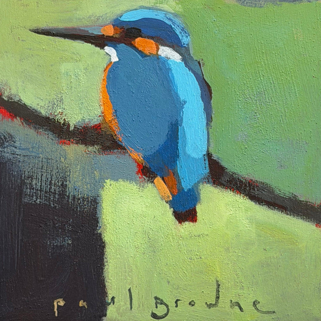 Acrylic on Wood Panel - ‘Maverick’ [Kingfisher]