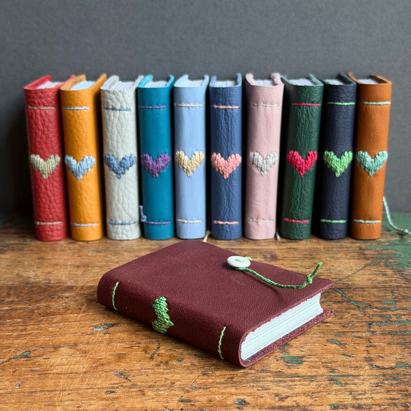 Darned Heart Notebook [Tiny] - Plum