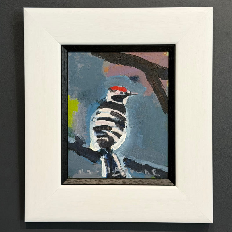 Acrylic on Wood Panel - ‘When you’ve got a job to do’ [Woodpecker]