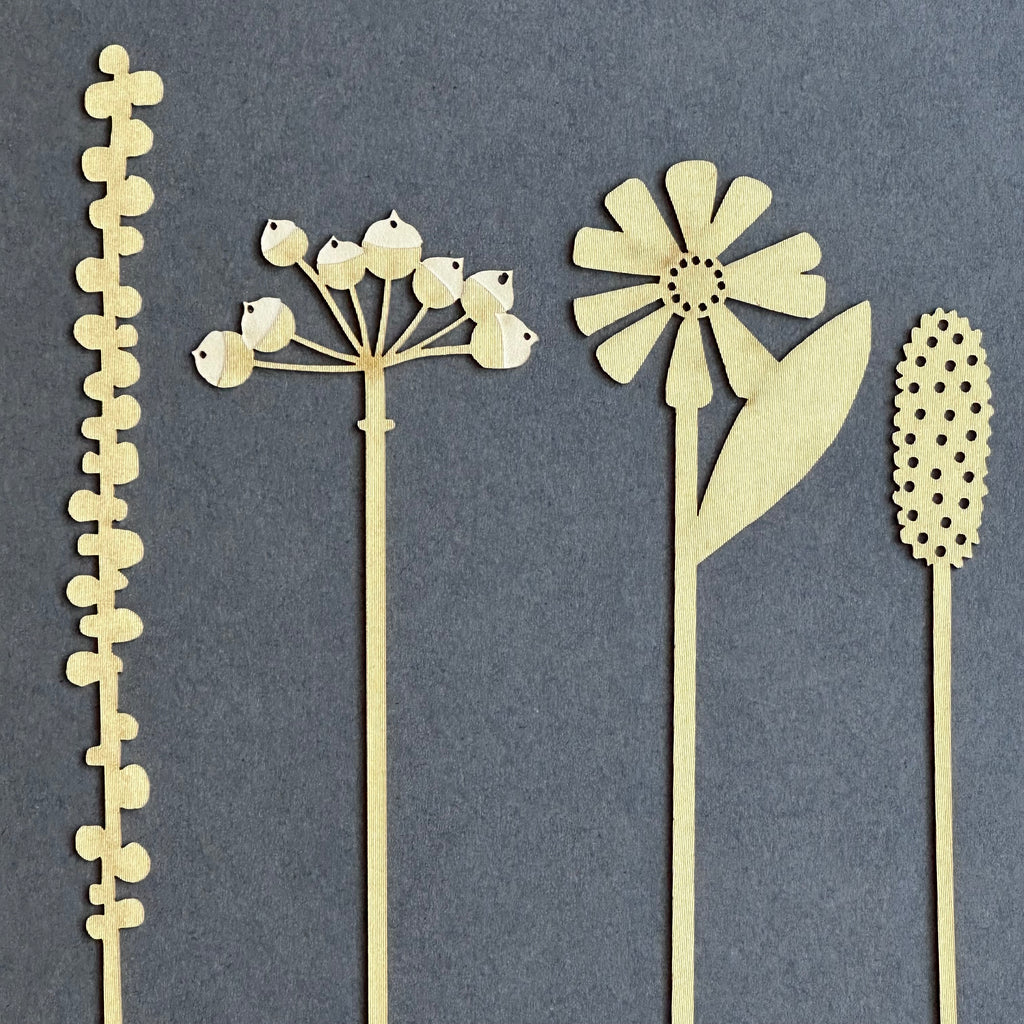 Paper Posy - Set of 7 - Gold