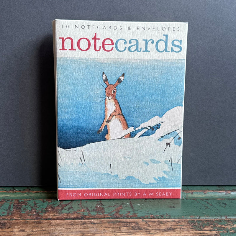 Notecards - A W Seaby - Hare in the Snow/Bullfinches