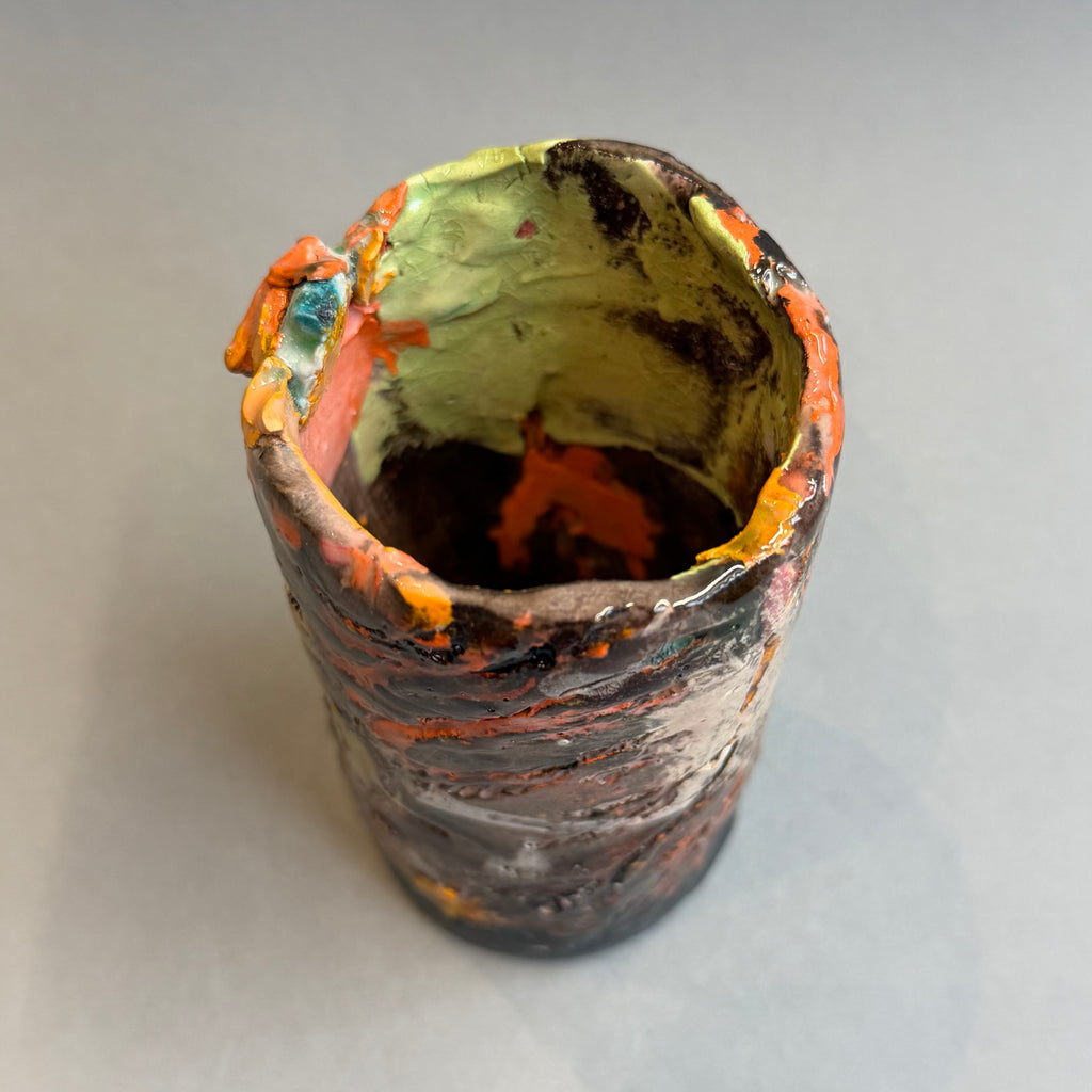 Ceramic Pot - Moorland - Tall Tealight #A