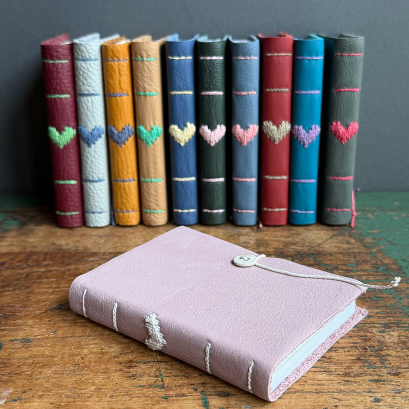 Darned Heart Notebook [Small] - Dusty Pink