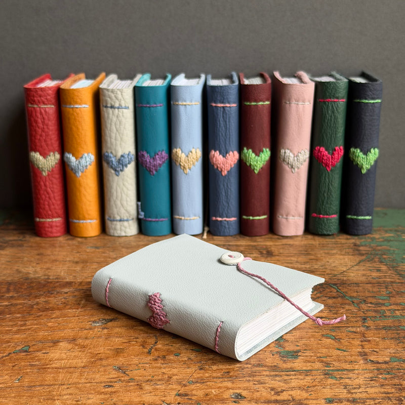 Darned Heart Notebook [Tiny] - Baby Blue