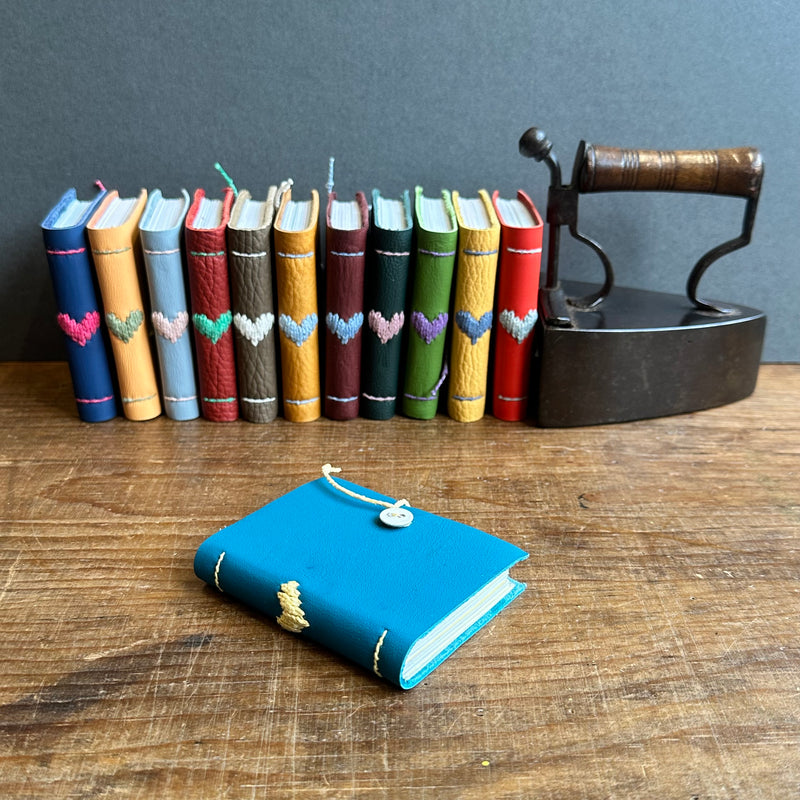 Darned Heart Notebook [Tiny] - Azure