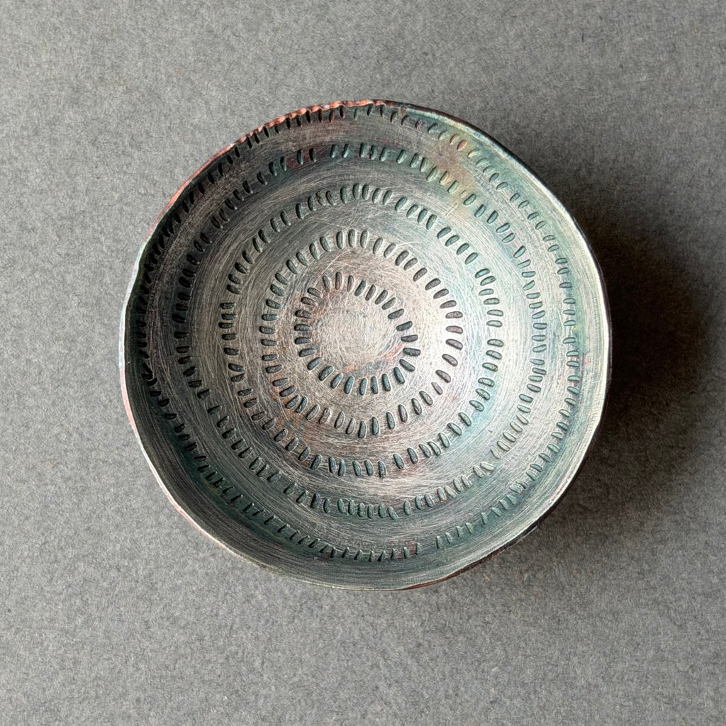 Bowl - Chased Silver Plate - Tiny