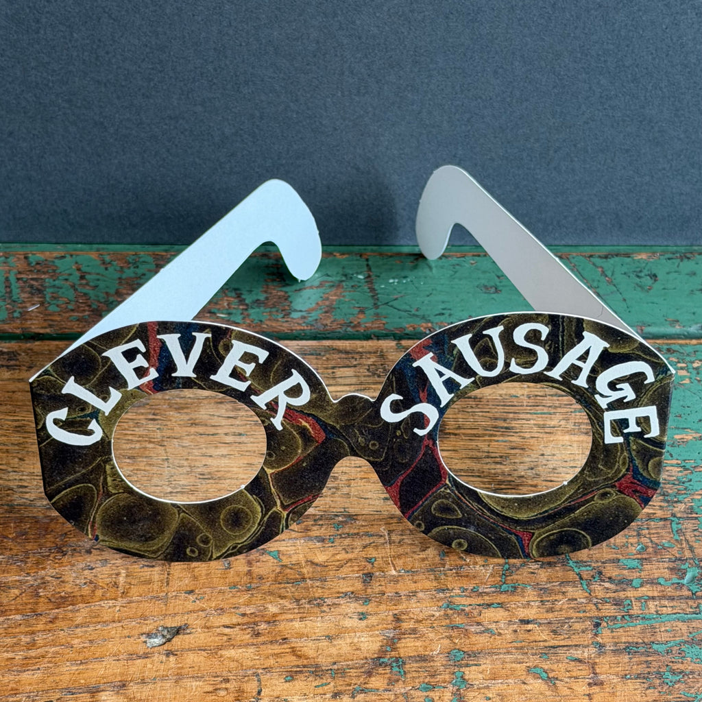 Glasses Card - Clever Sausage