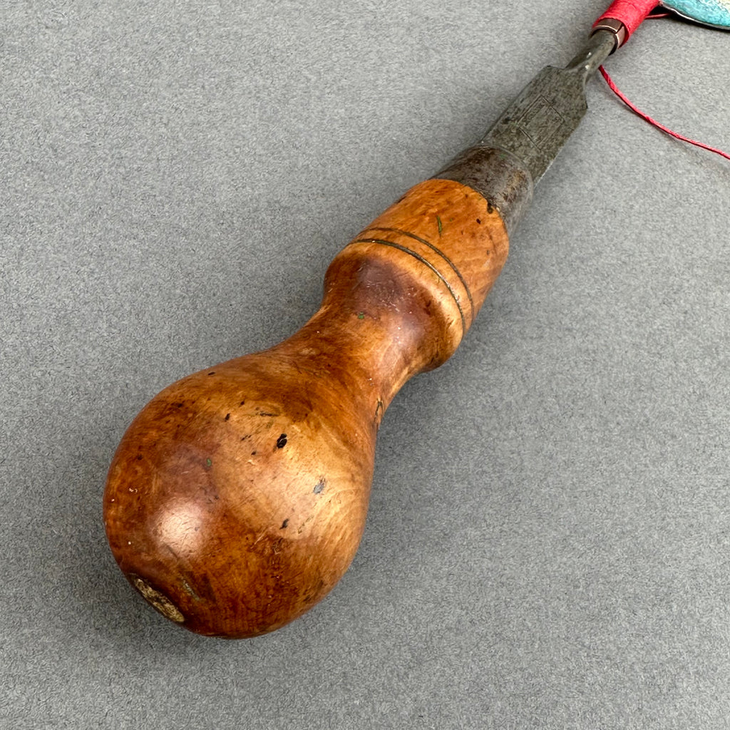 Decorative Enamel Spoon 'Medium Wooden Handled Screwdriver’