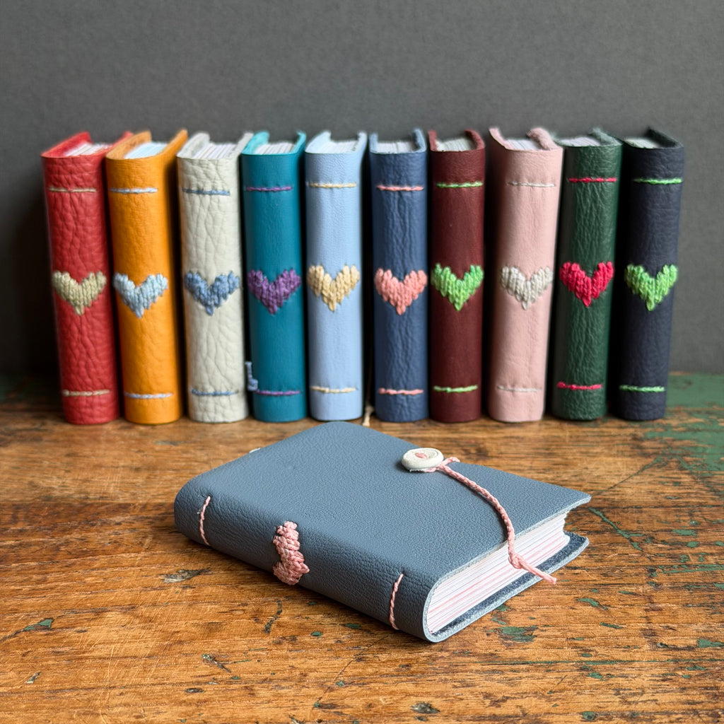 Darned Heart Notebook [Tiny] - Slate