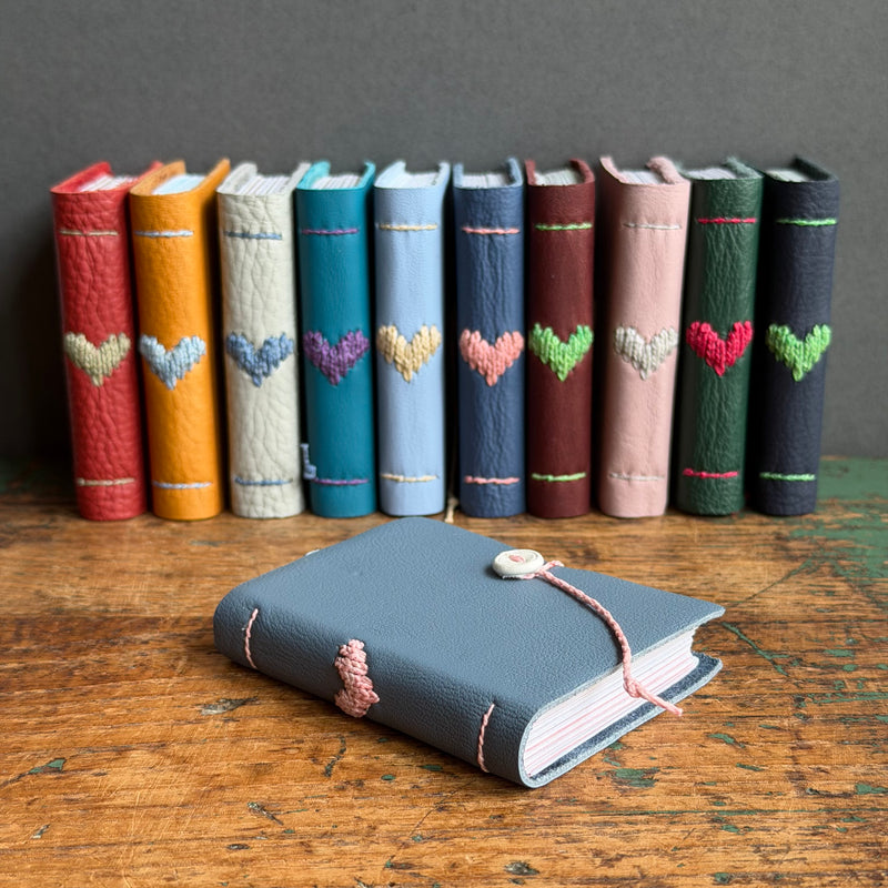 Darned Heart Notebook [Tiny] - Slate