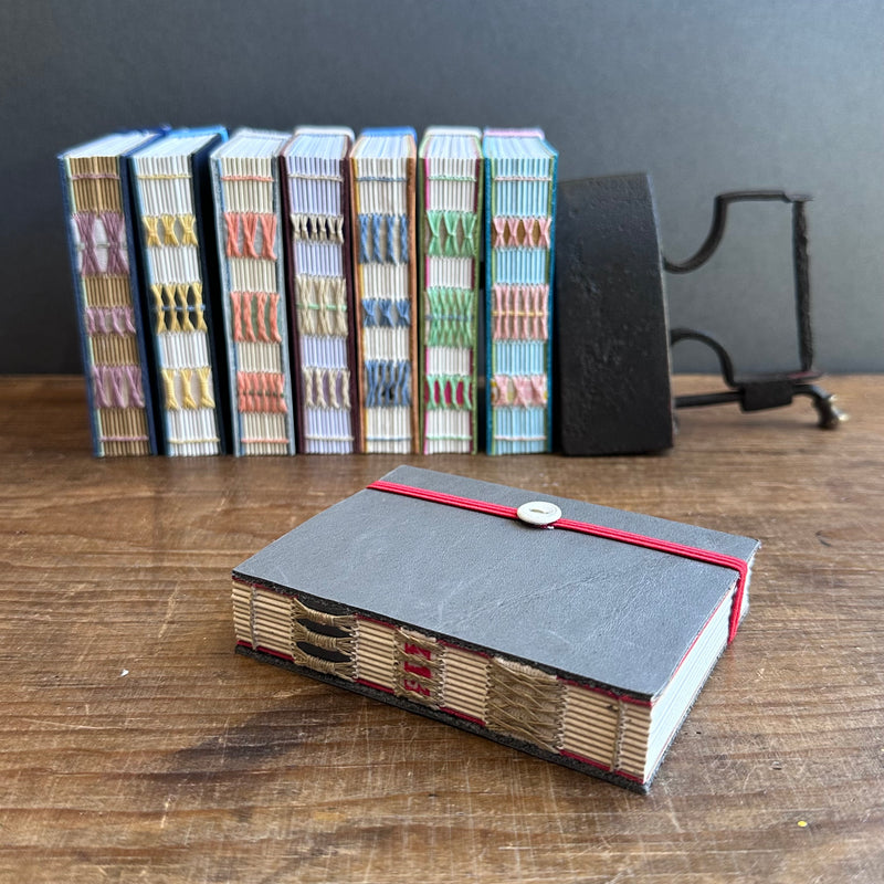 Recycled Leather Notebook [Small] Elephant