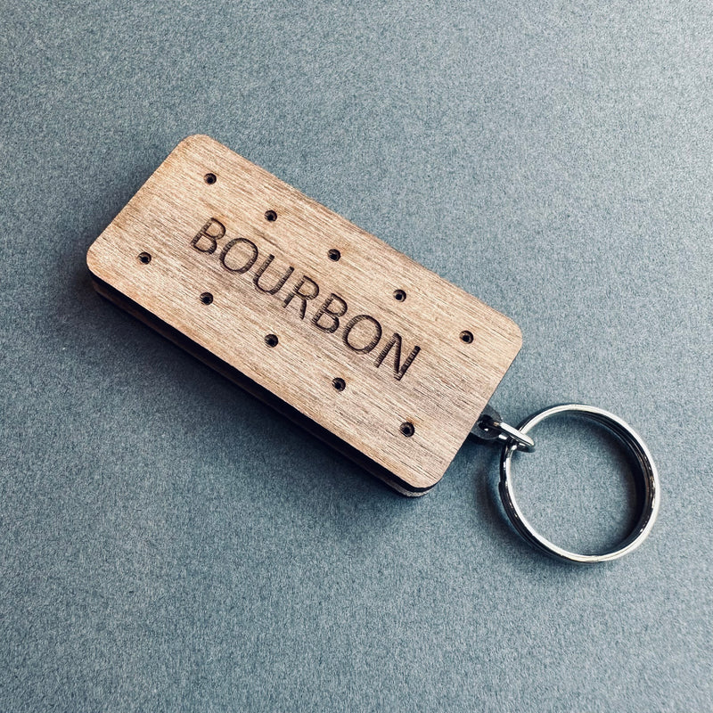 Bourbon Biscuit Keyring
