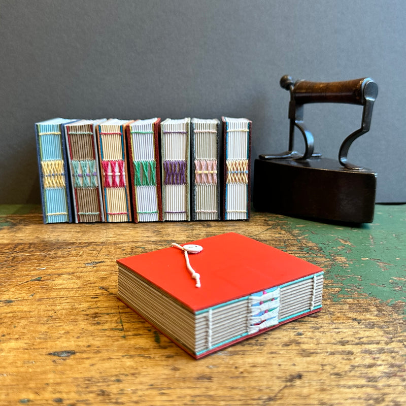 Exposed Spine Notebook [Tiny] - Bright Red