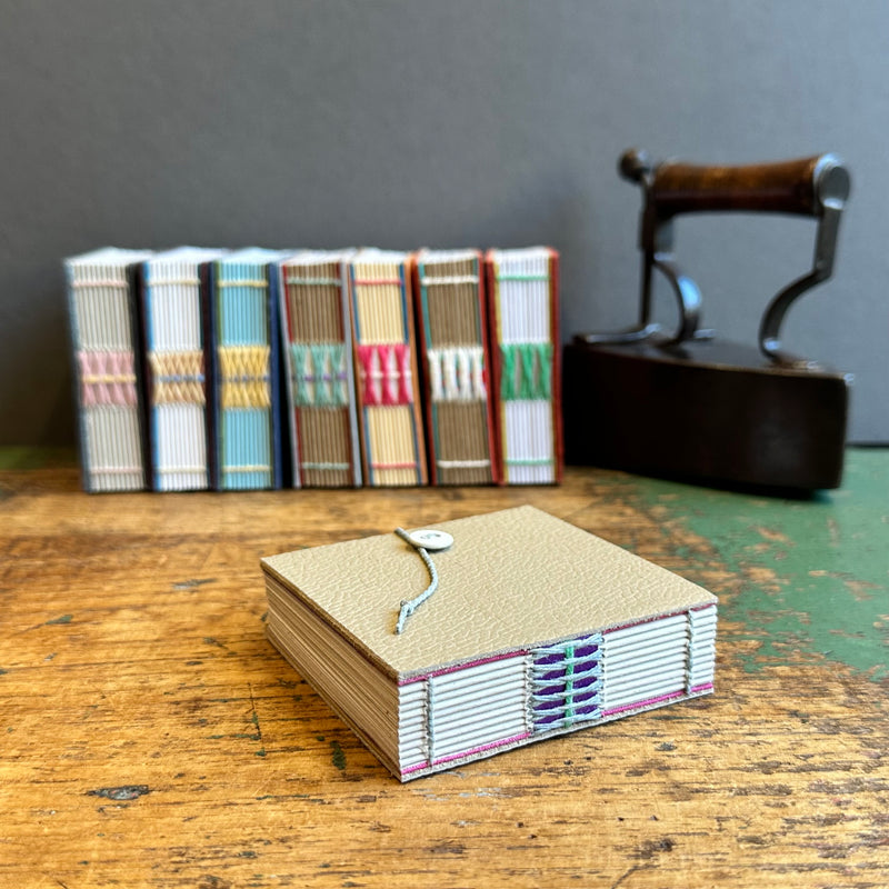 Exposed Spine Notebook [Tiny] - Taupe