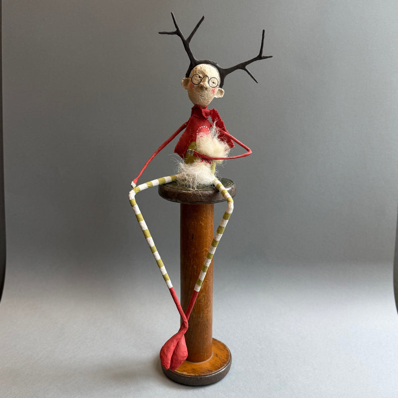 Paper Mache Sculpture ‘Ivor with Antlers’