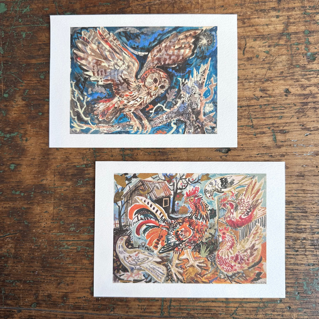 Notecards - Mark Hearld - Tawny Owl/Remembered Farm