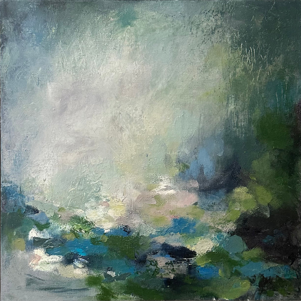 Verdant Landscape - Oil on Board