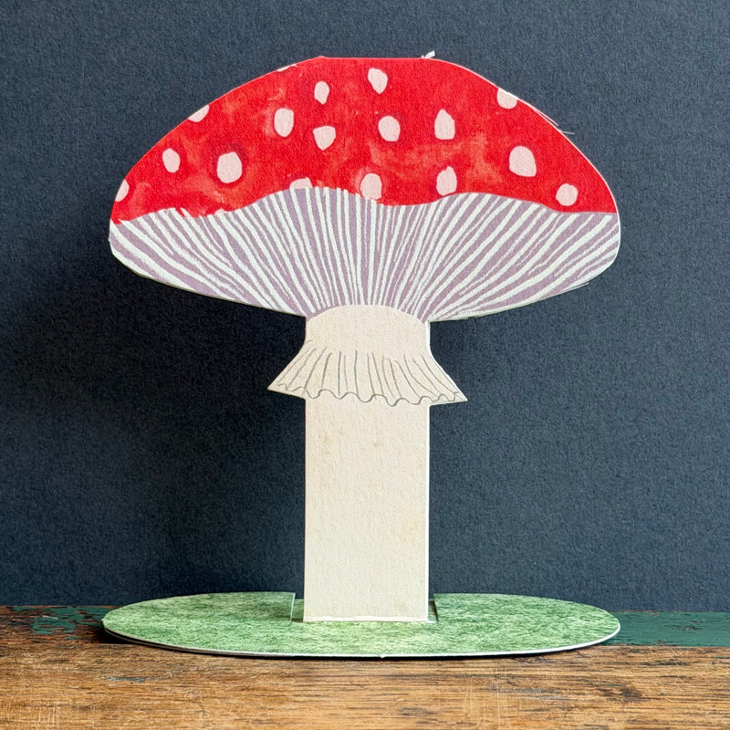 Stand-Up Card - Red Toadstool