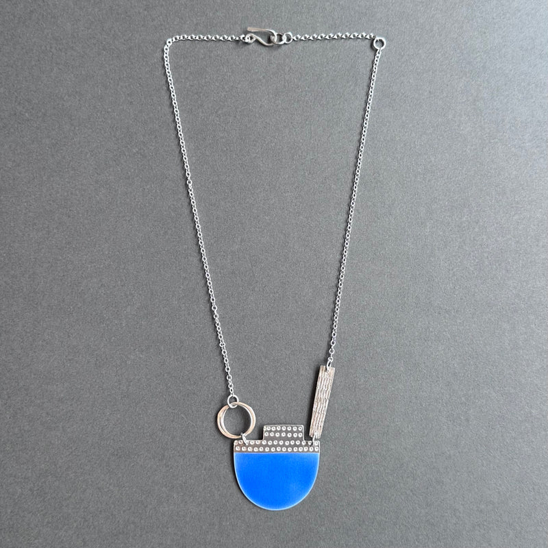 Neckpiece - Island Tidal - Matt Summer Blue Enamel