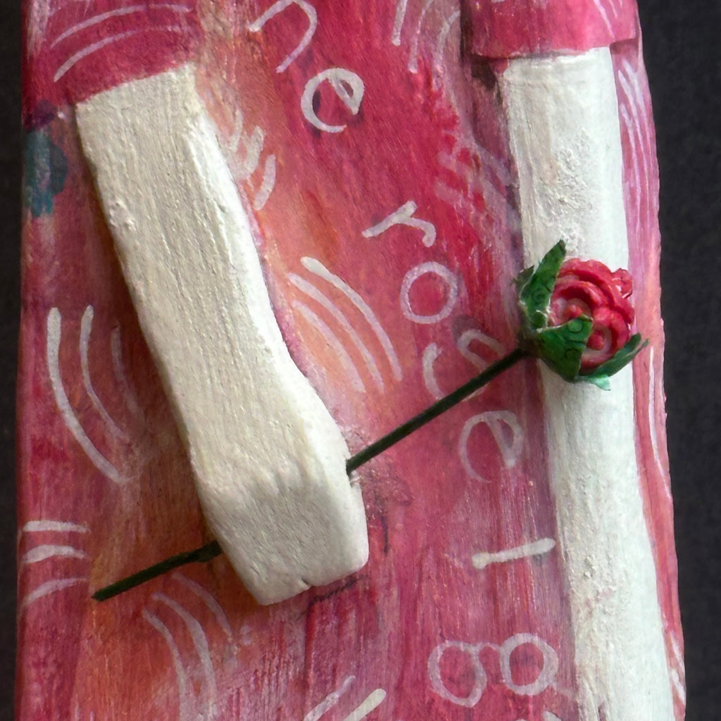 Brontë Quote ‘The Rose I Gave You…’ Driftwood Sculpture