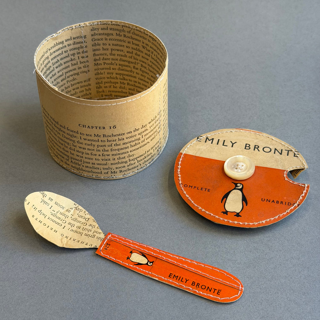 Paper Sugar Pot & Spoon - Penguin Orange - Brontë