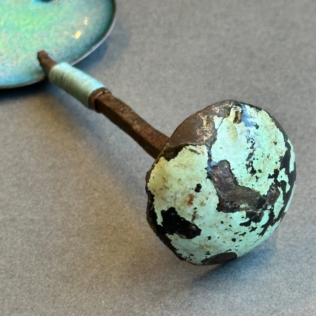 Decorative Enamel Spoon 'Old French Door Nail’