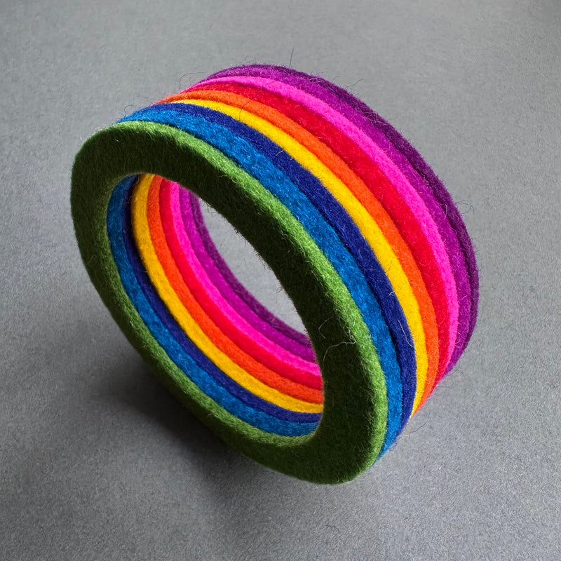 Chunky Bangle Ombre 'Rainbow'