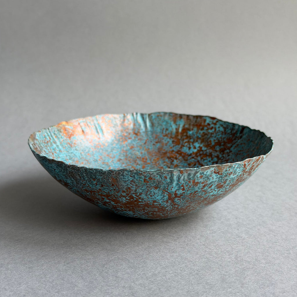Patinated Copper Bowl - 12cm