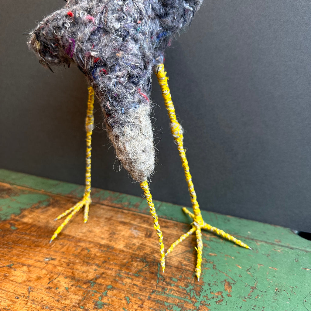 Textile Sculpture ‘Ethel the Tall Bird’