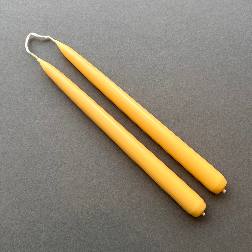 Pair Beeswax Candles - Standard