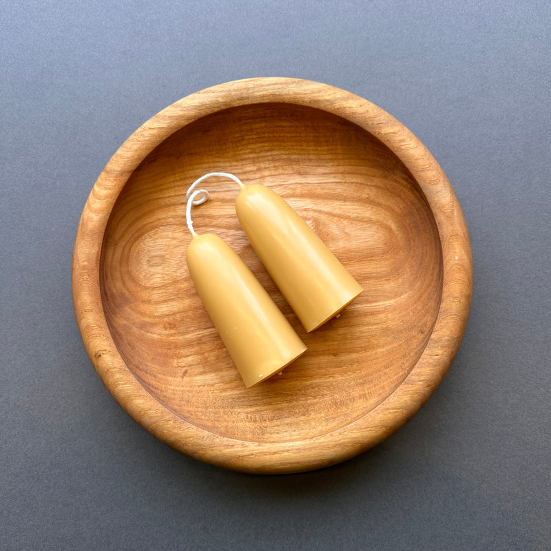 Pair Beeswax Candles - Stumpie