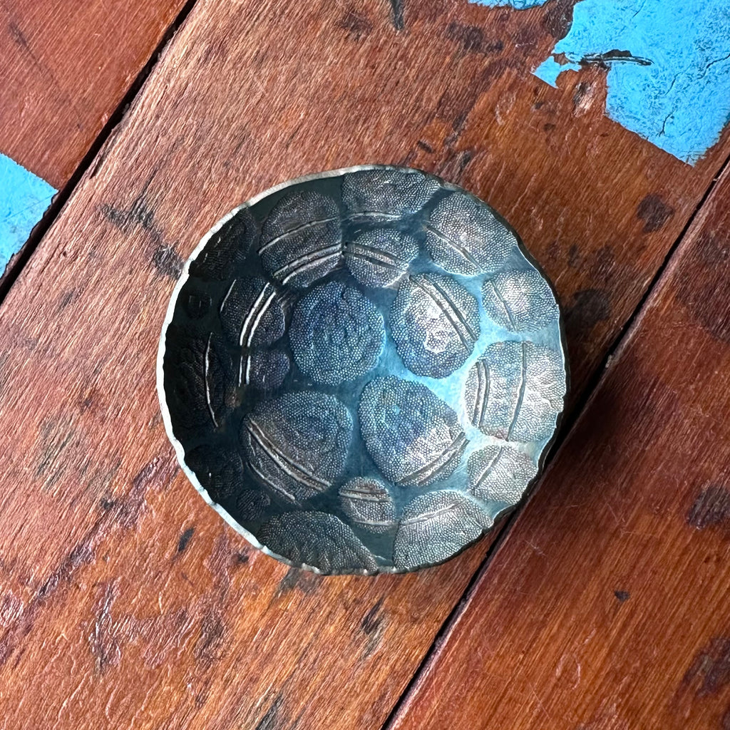 Bowl - Chased Silver Plate - Tiny