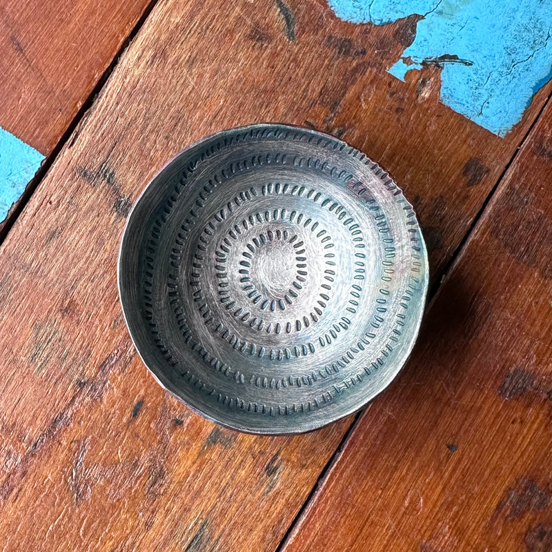 Bowl - Chased Silver Plate - Tiny