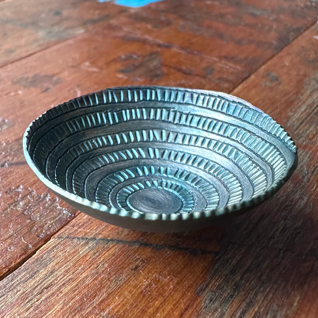 Bowl - Chased Silver Plate - Tiny