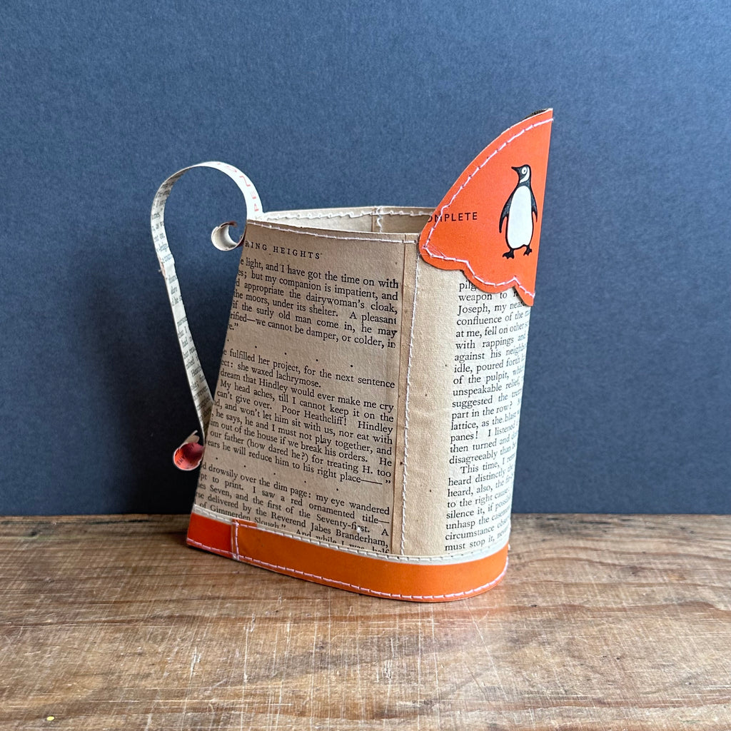 Paper Jug - Medium - Penguin Orange - Wuthering Heights