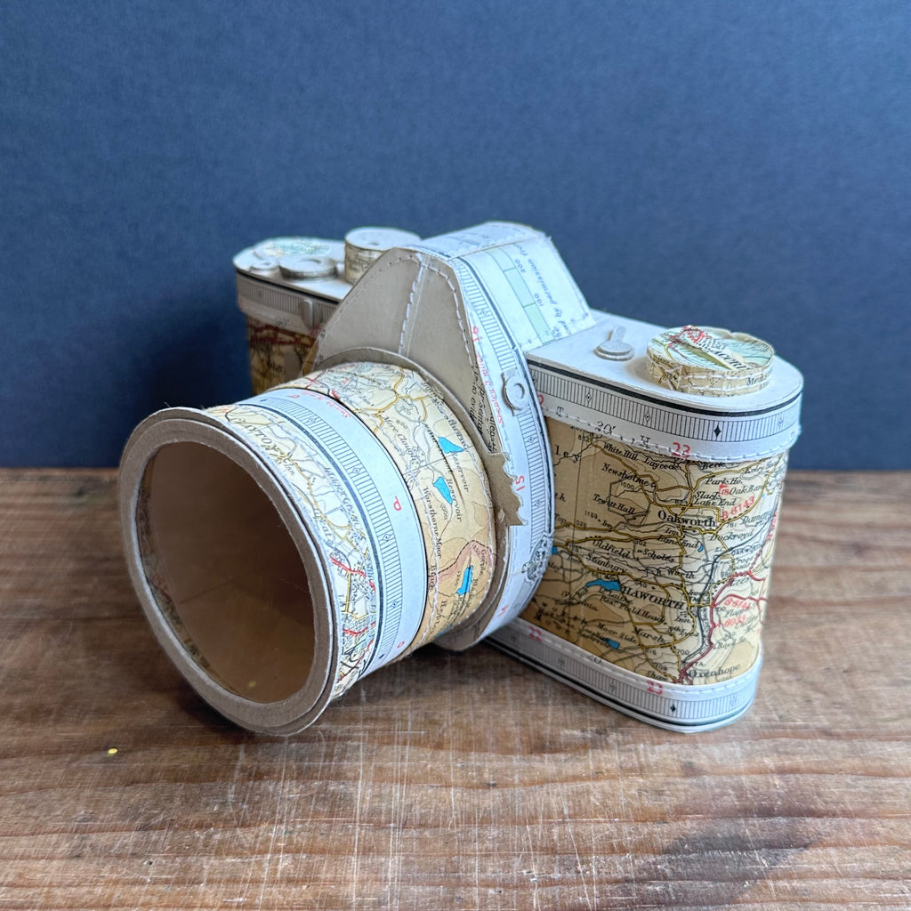 Paper SLR Camera - Maps - Haworth