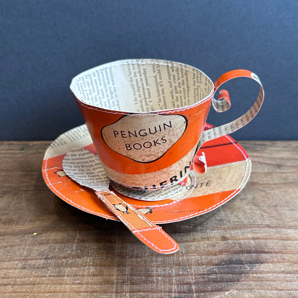 Paper Teacup - Penguin Orange - Bronte