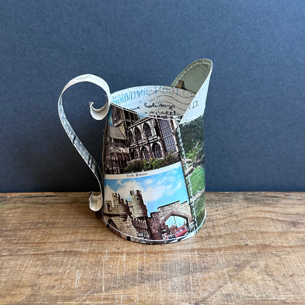 Paper Jug - Small - Haworth/York Minster Postcard #2