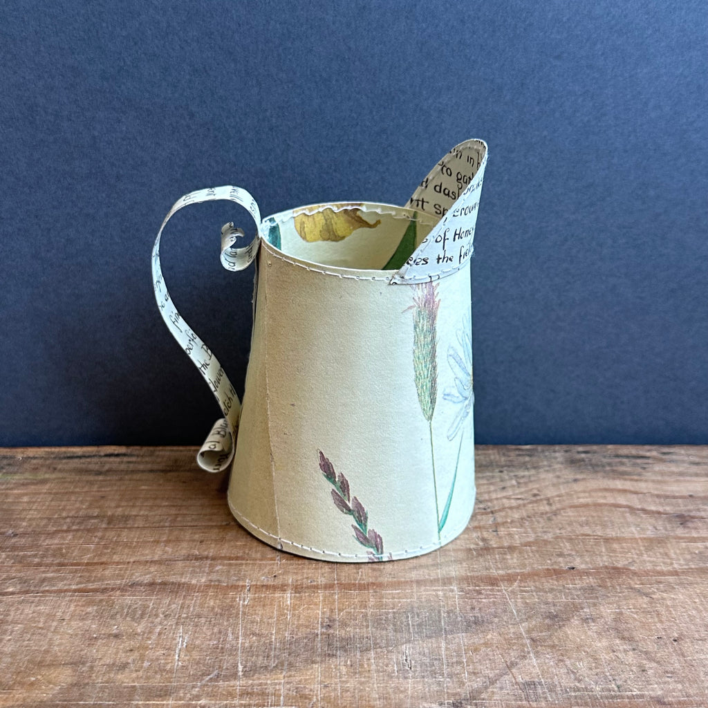 Paper Jug - Small - Floral Butterflies