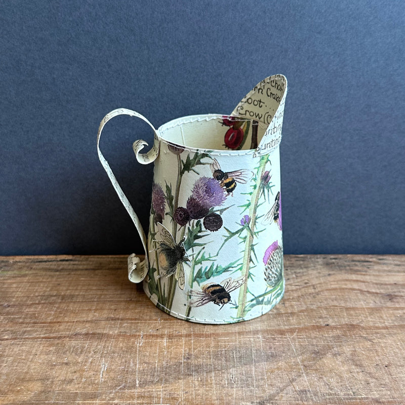 Paper Jug - Small - Floral Bees