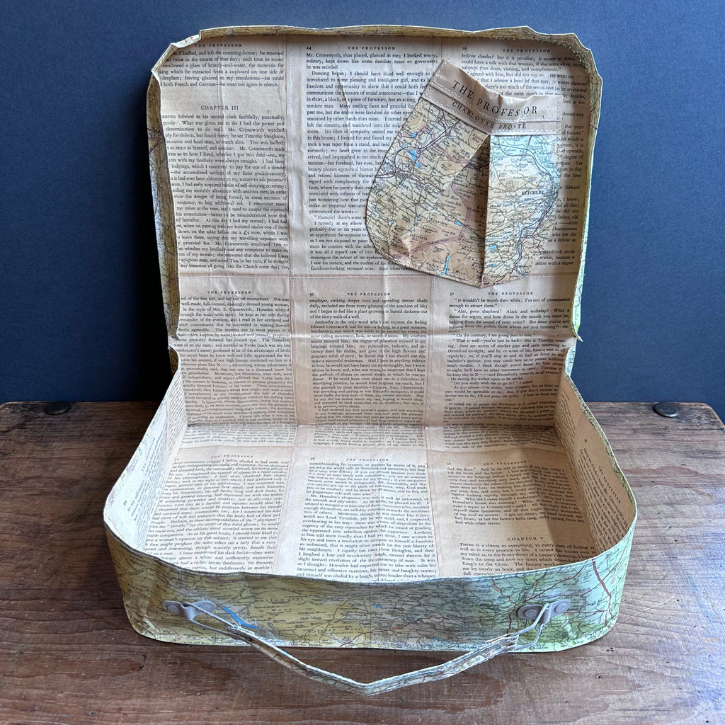 Paper Suitcase - Maps - Haworth & Brontë